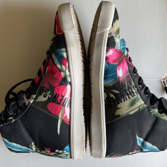 Bikkembergs Black Floral hi top sneakers, size 8 (US) ⭐️ - Picture 6 of 8